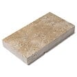 RO'MA NATURE - Margelle de piscine Travertin Beige Nuancé 61x33x8 cm Bord Droit (à l'unité) - vignette