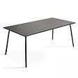 OVIALA - Ensemble table de Jardin et 8 fauteuils en métal gris - Palavas - vignette