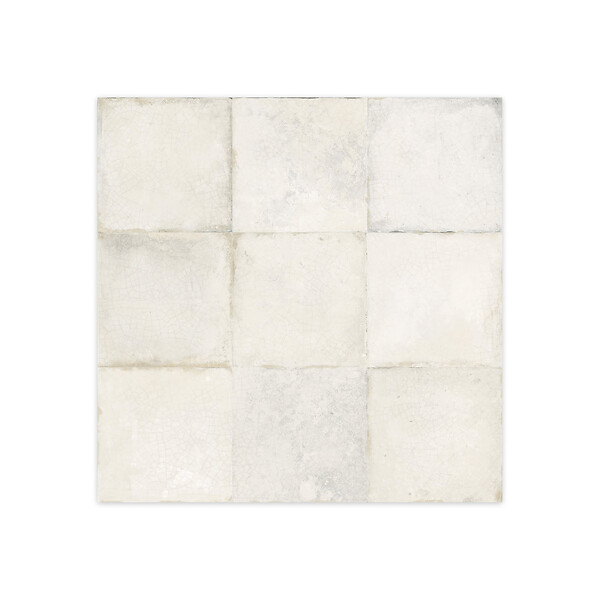 RO'MA NATURE - Carrelage Vintage effet Zellige Blanc 33x33x0,95 cm Orelia - Sol et mur intérieur (vendu par carton de 1,09 m²) - large