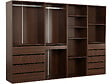 HABITAT ET JARDIN - Kit dressing " Opéra " modulable - 4 éléments - Marron - vignette