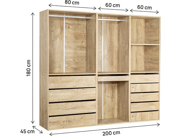 HABITAT ET JARDIN - Kit dressing " Opéra " modulable - 3 éléments - Beige - large