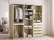 HABITAT ET JARDIN - Kit dressing " Opéra " modulable - 3 éléments - Beige - vignette