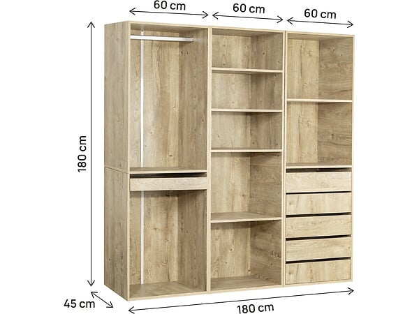 HABITAT ET JARDIN - Kit dressing " Opéra " modulable - 3 éléments - Beige - large