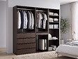 HABITAT ET JARDIN - Kit dressing modulable  "Opéra" - 3 éléments - Marron - vignette
