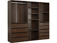 HABITAT ET JARDIN - Kit dressing " Opéra " modulable - 3 éléments - Marron - vignette