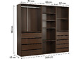 HABITAT ET JARDIN - Kit dressing " Opéra " modulable - 3 éléments - Marron - vignette