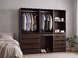 HABITAT ET JARDIN - Kit dressing " Opéra " modulable - 3 éléments - Marron - vignette