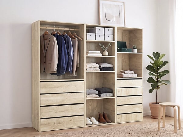 HABITAT ET JARDIN - Kit dressing " Opéra " modulable - 3 éléments - Beige - large