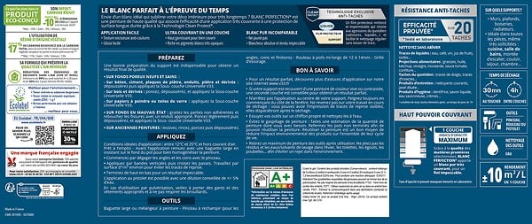 V33 PEINTURE - Peinture intérieure satin Blanc - 2.5L - large
