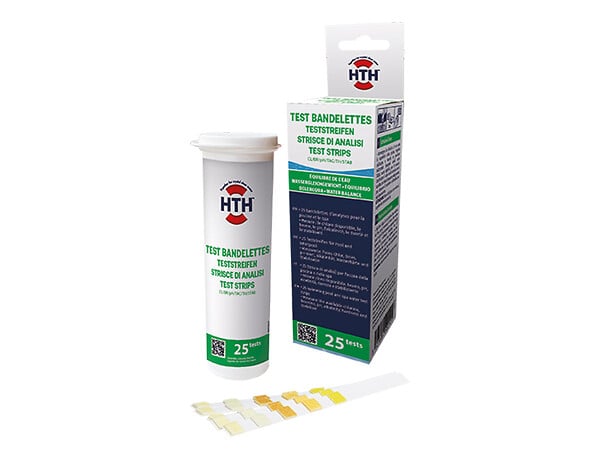 HTH - 25 bandelettes de test pour analyse eau piscine et spa - HTH - large
