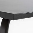 OVIALA - Table de jardin carrée en métal 4 places 70 cm gris anthracite - Palavas - vignette