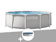 INTEX - Kit piscine tubulaire Intex Prism Frame ronde 3,66 x 0,99 m + Bâche de protection - vignette