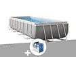 INTEX - Kit piscine tubulaire Intex Prism Frame rectangulaire 4,88 x 2,44 x 1,07 m + Bâche à bulles - vignette