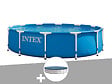 INTEX - Kit piscine tubulaire Intex Metal Frame ronde 3,66 x 0,76 m + Bâche de protection - vignette