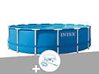 INTEX - Kit piscine tubulaire Intex Metal Frame ronde 4,57 x 1,22 m + Kit d'entretien - vignette