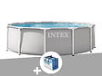 INTEX - Kit piscine tubulaire Intex Prism Frame ronde 3,66 x 0,76 m + Bâche à bulles - vignette
