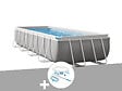 INTEX - Kit piscine tubulaire Intex Prism Frame rectangulaire 4,88 x 2,44 x 1,07 m + Kit d'entretien - vignette