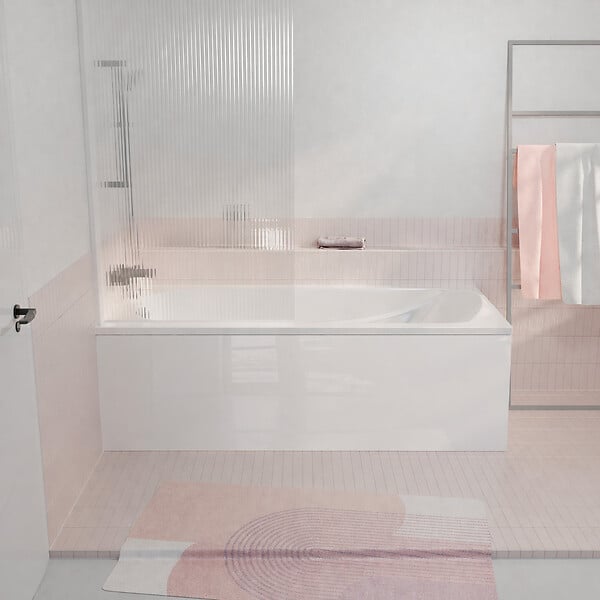 ALLIBERT - Pack Baignoire 170x70cm avec Tabliers recoupables 180cm et 80cm - Blanc Brillant - MAE - large