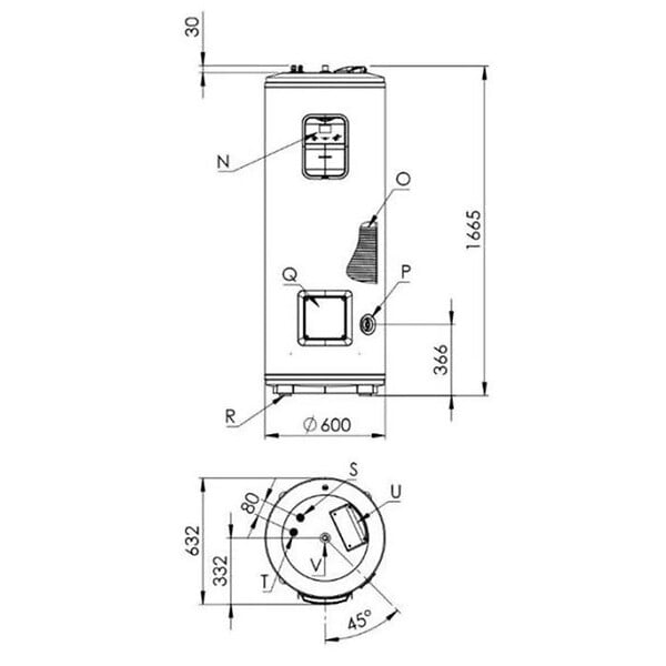 ARISTON - Chauffe-eau thermodynamique vertical stable Nuos Split Inverter Wifi air extérieur - 270 L - ARISTON - 3069763 - large