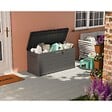 ARTPLAST - Coffre de rangement extérieur 350L - Coffre de Jardin Gris 118.5x52x57cm - Poignées de transport - Résistant à l'eau ArtPlast - vignette