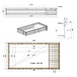 ALTANKA - Piscine hors sol en bois AQUA 10.2 x 5.2 - H.1.45 m avec plage, gris clair, fixations à sceller - BAS7310OSPI2+PLA310 - vignette