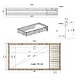 ALTANKA - Piscine hors sol en bois AQUA 10.2 x 5.2 - H.1.45 m avec plage, bleu pâle, fixations à visser - BAS7310OSPL+PLA310 - vignette