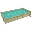 ALTANKA - Piscine hors sol en bois AQUA 10.2 x 5.2 - H.1.45 m, sable, cadre en métal - sans dalle - BAS7310OSPU3 - vignette