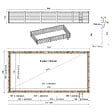ALTANKA - Piscine hors sol en bois AQUA 10.2 x 5.2 - H.1.45 m, bleu pâle, cadre en métal - sans dalle - BAS7310OSPU - vignette