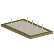 ALTANKA - Piscine hors sol en bois AQUA 10.2 x 5.2 - H.1.45 m avec plage, sable, cadre en métal - sans dalle - BAS7310OSPU3+PLA310 - vignette