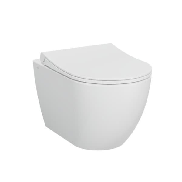 GROHE - Pack WC Bâti-support Rapid SL + WC sans bride Vitra S60 + Abattant SoftClose + Plaque chrome (RapidSL-S60-1) - large