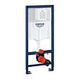 GROHE - Pack Rapid sl+ plaque arena chrome+ Fixations murales + set d'isolation phonique + cuvette suspendue (ArenaS60) - vignette