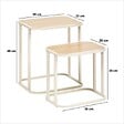 5 FIVE SIMPLY SMART - Lot de 2 tables gigognes Curvy bois clair - vignette