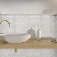 RO'MA NATURE - Carrelage effet Zellige 3D Blanc Seed 24,6x6x0,85 cm Azurel - Sol et mur intérieur (vendu par carton de 0,5 m²) - vignette