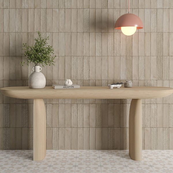 RO'MA NATURE - Carrelage effet Zellige 3D Gris Anthracite Seed 24,6x6x0,85 cm Azurel - Sol et mur intérieur (vendu par carton de 0,5 m²) - large