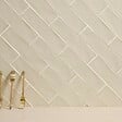 RO'MA NATURE - Carrelage effet Zellige Blanc Perle 30x7,5x0,82 cm Brillant Novaril - Mur intérieur (vendu par carton de 0,5 m²) - vignette
