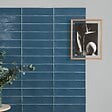 RO'MA NATURE - Carrelage effet Zellige Bleu 30x7,5x0,82 cm Brillant Novaril - Mur intérieur (vendu par carton de 0,5 m²) - vignette