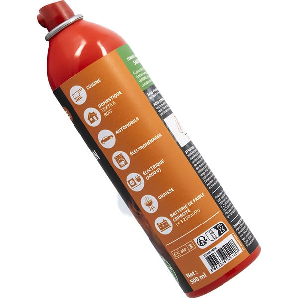 EVACUATE - Spray Extincteur 500 ml – Multi classes A B D E F – Idéal Maison, Bureau, Voiture - Protection incendie-EVACUATE - large