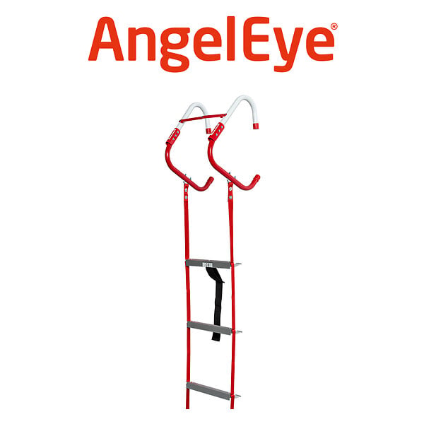 ANGELEYE - Échelle de Secours AngelEye 4,5 m – Pliable, Légère et Robuste – Échelle d'Évacuation pour Incendie – Capacité 450 kg-AngelEye - large
