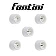 FONTINI - Lot de 5 Prises Garby – Prises Murales Intérieures Plastique Blanc – 16A / 250V – Pose en Saillie – Fabrication Européenne-FONTINI - vignette