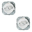 FONTINI - Lot de 2 Interrupteurs Va-et-Vient Garby Colonial – Porcelaine Blanche - vignette