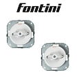 FONTINI - Lot de 2 Interrupteurs Va-et-Vient Garby Colonial – Porcelaine Blanche - vignette
