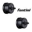 FONTINI - Lot de 2 Interrupteurs Va-et-Vient Garby – Porcelaine Noire - vignette
