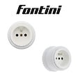 FONTINI - Lot de 2 Prises Garby – Prises Murales Intérieures Plastique Blanc – 16A / 250V – Pose en Saillie – Fabrication Européenne-FONTINI - vignette