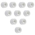 FONTINI - Lot de 10 Prises Garby – Prises Murales Intérieures Plastique Blanc – 16A / 250V – Pose en Saillie – Fabrication Européenne-FONTINI - vignette