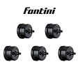 FONTINI - Lot de 5 Interrupteurs Va-et-Vient Garby – Porcelaine Noire - vignette