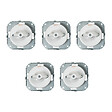 FONTINI - Lot de 5 Interrupteurs Va-et-Vient Garby Colonial – Porcelaine Blanche - vignette