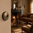 FONTINI - FONTINI Interrupteur va-et-vient - Gamme Dimbler - Porcelaine noire - Carcasse bronze - vignette
