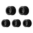 FONTINI - Lot de 5 prises Garby – Porcelaine noire – Installation encastrée - vignette