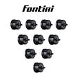FONTINI - Lot de 10 Interrupteurs Va-et-Vient Garby – Porcelaine Noire - vignette