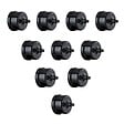 FONTINI - Lot de 10 Interrupteurs Va-et-Vient Garby – Porcelaine Noire - vignette
